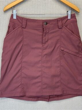 Duluth Trading Company Womens Dry on the Fly Skort Salmon Pink Small Outdoor EUC